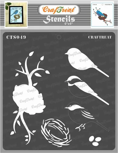 Miniatura 6 de CrafTreat Plantillas para álbumes de recortes, plantillas de mariposa en capas para pintar sobre madera, paredes, muebles, tela y lienzo, diseño