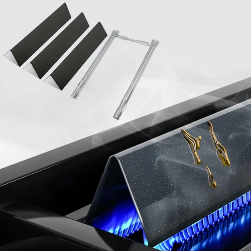 Miniatura 3 de Piezas de repuesto para parrilla Weber Spirit, barras aromatizantes 7635 de 15.3 pulgadas y quemador 69785 para Weber Spirit I y II 200 con control