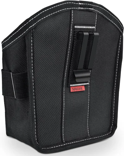 Miniatura 4 de Bolsa de herramientas SOGCASE para clavos y tornillos con clip para cinturón (XL, Negro)