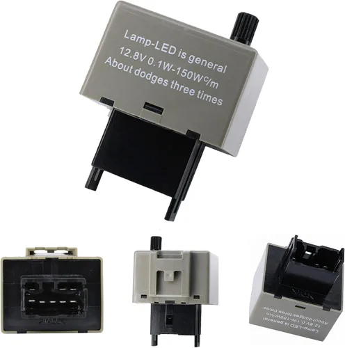 Miniatura 12 de (1) Relé de intermitencia LED electrónico de 2 pines 12V LF1-S-PIN MAX 150W para corregir el hiperdestello de las luces intermitentes LED