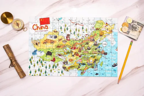 Miniatura 2 de China Map Rompecabezas de madera 152 piezas, 15x10 pulgadas
