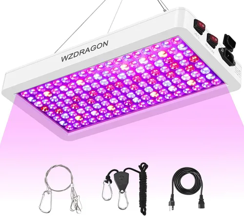 Miniatura 10 de Luces de Cultivo LED BW1000 Mejoradas 2024 con Chips Dobles de Espectro Completo para Invernadero y Plantas de Interior, Crecimiento Vegetativo