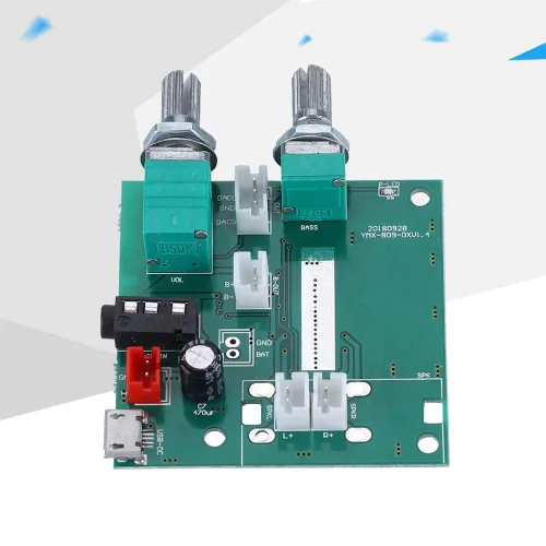 Miniatura 7 de Tablero amplificador de potencia de 2.1 canales, 20 W (bajo 10 W y subcaja 10 W (5 W x 2) Bluetooth 5.0 5 V módulo de placa de amplificador digital