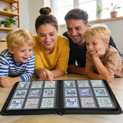 Miniatura 7 de Carpeta Top Loader para tarjetas coleccionables para deportes y tarjetas intercambiables, capacidad para 288 cargadores superiores de 3 x 4