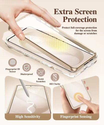 Miniatura 8 de GVIEWIN Funda para Samsung Galaxy S26 Plus, [cubierta deslizante para cámara y protector de pantalla integrado] [grado militar a prueba de golpes]