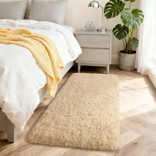 Miniatura 77 de Merelax Alfombra Moderna Suave y Esponjosa Shaggy para Dormitorio Sala de Estar Decoración de Sillas Pequeñas Alfombras Tapetes para Pies Piso, Verde