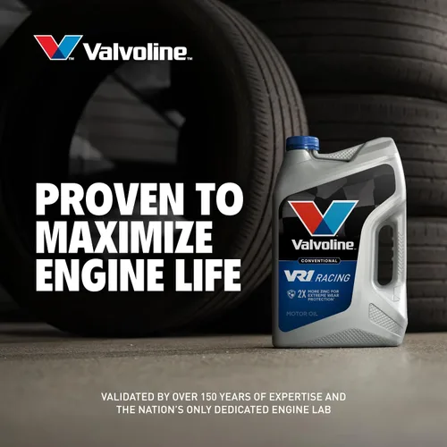 Miniatura 8 de Aceite de motor Valvoline VR1 SAE 20W-50 para carreras, 5 cuartos de galón, caja de 3
