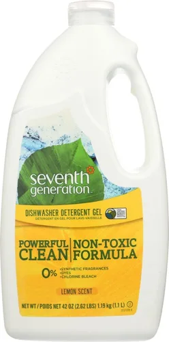 Miniatura 7 de Gel de lavavajillas automático Seventh Generation Free and Clear, 42 onzas - 6 por caja.
