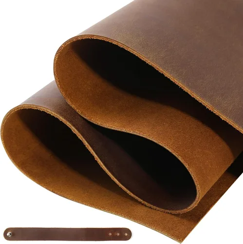 RingSun Hojas de cuero genuino para manualidades de cuero, 12 x 12 pulgadas, cuero de grano completo para herramientas, costura artesanal (0.079