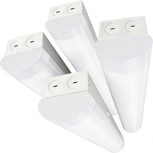 Lámparas LED de 4 pies para tienda de 40/30/20 W, tira LED de 4 pies de iluminación 3/4/5000K ajustable, luces lineales LED comerciales para