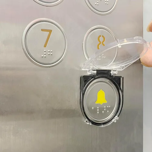 Miniatura 2 de Cubierta de botón de alimentación para ascensor, protector de interruptor de botón a prueba de polvo y seguridad para computadora PC, lavavajillas