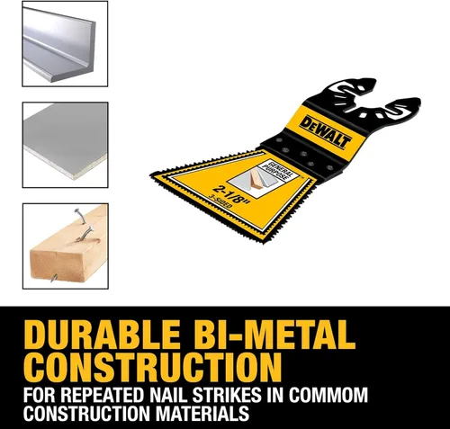 Miniatura 6 de DEWALT Hoja de herramienta oscilante de propósito general de 3 lados de 2 1/8' (DWA4283)
