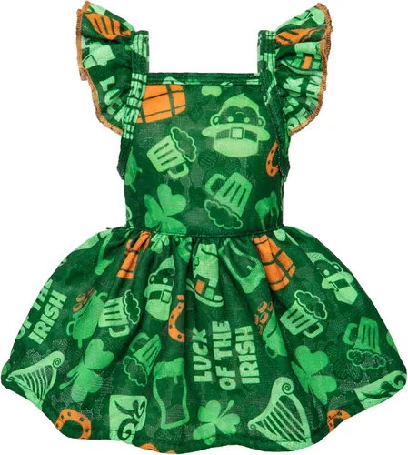 Miniatura 12 de Vestido de limón para perros Fitwarm, ropa para perros pequeños para niñas, ropa para mascotas para gatos, azul teja, amarillo, verde, XS