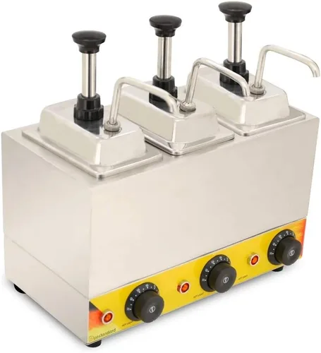 Miniatura 3 de Calentador de salsa de chocolate con dispensador de masa de salsa de queso (110 V)