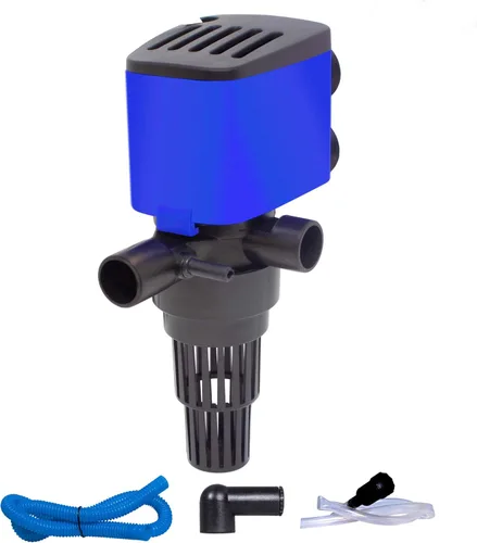 Bomba sumergible Powerhead de 210 GPH - Bomba 3 en 1 para acuario con oxigenación, filtración y ciclismo de agua, elevación máxima de 3.3 pies, 15 W