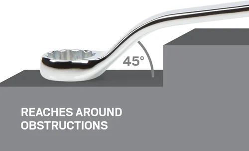 Miniatura 4 de TEKTON 16 x 18 mm 45-Degree Offset Box End Wrench WBE24316