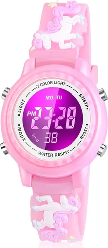 Relojes LED impermeables para niños con alarma, juguetes para niños, regalos para niñas de 3 a 10 años