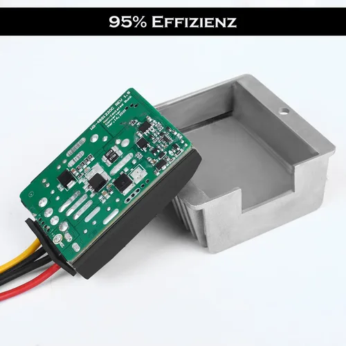 Miniatura 3 de Reductor de voltaje de 48V a 12V 10A 120W, convertidor DC-DC para carrito de golf, regulador de voltaje reductor IP68 impermeable con fusible
