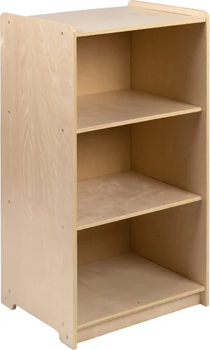 Miniatura 14 de Flash Furniture Hercules - Armario de madera de 2 secciones para el aula escolar para uso comercial o doméstico, seguro, diseño apto para niños, 24