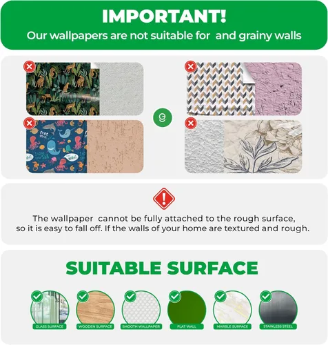 Miniatura 7 de EGD Papel tapiz azul floral, decoración de habitación para despegar y pegar, papel tapiz autoadhesivo, decoración de papel de pared para sala