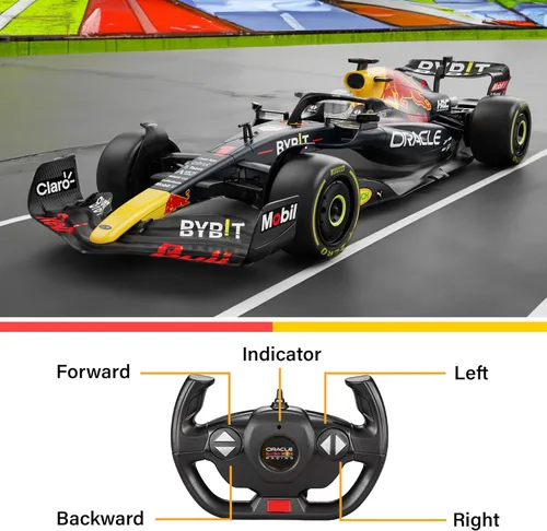 Miniatura 6 de Voltz Toys Auténtico auto de control remoto RedBull Rb18 1:12 F1 con licencia - Serie de autos RC de la colección F1 para niños y adultos - Auto RC