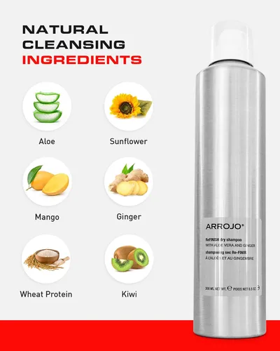 Miniatura 4 de ARROJO ReFINISH Champú seco voluminizador para mujeres y hombres – Champú seco revitalizante con acabado invisible – Champú seco para mujeres