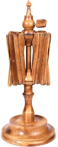 Miniatura 8 de Brainmart Swift - Hilo de madera para mesa de madera de haya y tejer, accesorio de artesanía para bobinado de hilo, hecho a mano de madera de haya
