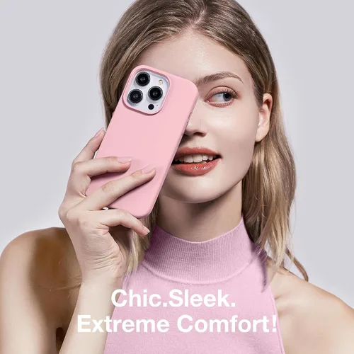 Miniatura 90 de GONEZ Funda de silicona para iPhone 15 Pro Max, compatible con Magsafe, protector de cámara + protector de pantalla, forro de microfibra suave