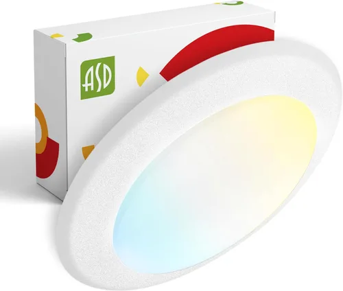 Miniatura 26 de ASD Paquete de 12 luces LED de disco de 6 pulgadas, 15 W 5000 K luz diurna 1300 LM CRI90+, luminaria empotrable regulable de techo, montaje en Blanco