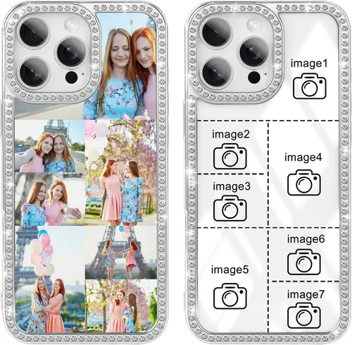 Funda de teléfono con imágenes personalizadas para iPhone 17/16/15/14/13/12/11 Pro Max Plus Air, funda protectora suave de TPU transparente, diseño
