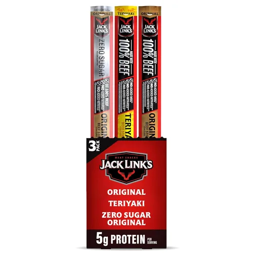 Miniatura 13 de Jack Link's Palitos de Carne de Res, Teriyaki - Botana de Proteína, Palito de Carne con 5g de Proteína, Palitos de Carne Hechos con 100% Res, Apto