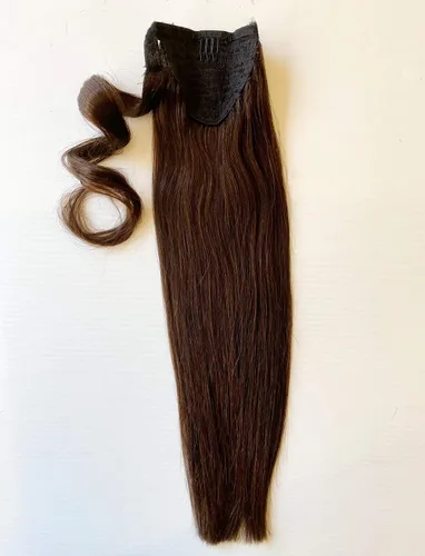 Miniatura 3 de Extensiones de cabello humano Tressmatch de 16"-18" Remy en prensa gruesas hasta los extremos, negro, café, rubio, castaño rojizo, reflejos en rojo