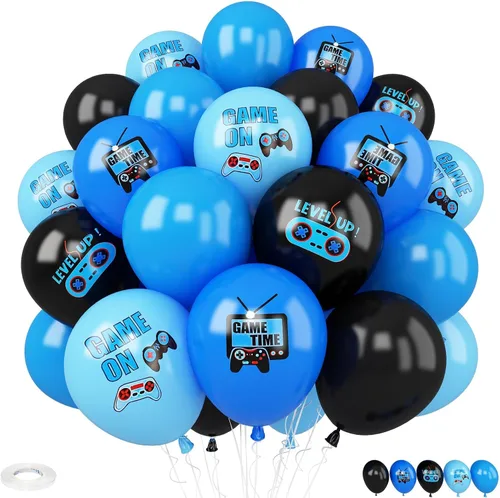 Miniatura 19 de Globos de baloncesto, 30 globos de látex impresos de 12 pulgadas, naranja, negro, plateado metálico y baloncesto para fiestas temáticas deportivas