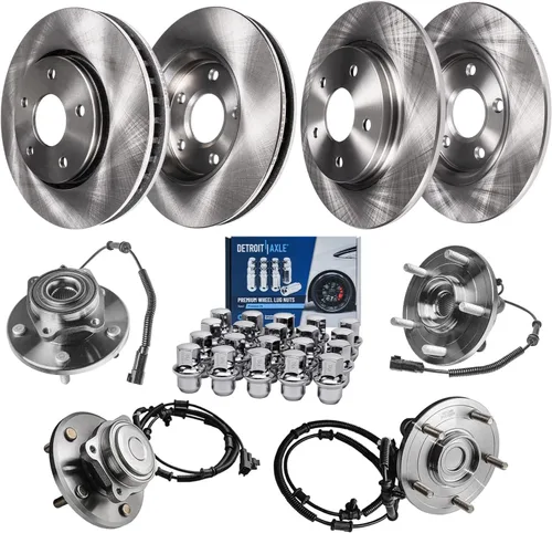 Miniatura 40 de Detroit Axle - Rotores de freno para Nissan NV2500 NV3500 NV1500 NV1500 2012-2021, repuesto de rotores de freno de disco: rotor delantero de 14.17
