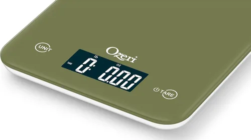 Miniatura 2 de Ozeri Touch - Báscula digital profesional de cocina (edición de 12 libras) en vidrio templado Verde Cala