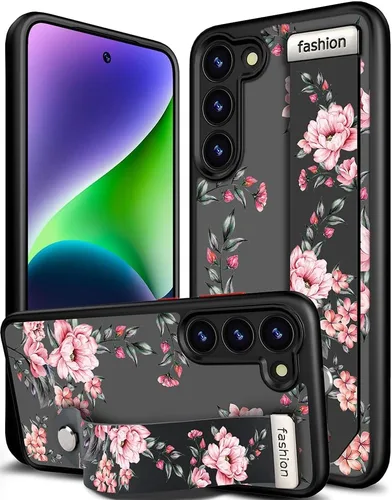 Miniatura 19 de Compatible para Samsung Galaxy S23 Funda Bonita con Correa Soporte Dedo Kickstand, Fundas de Silicona Geniales de Diseñador Funda Cover - Mariposa
