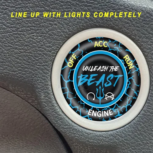 Miniatura 5 de Cubierta de botón de arranque para Dodge Challenger Charger Durango Accesorios 2015-2025 - Kit de interruptor de encendido del motor, accesorio