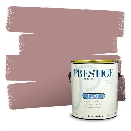 Miniatura 36 de Prestige Paints Pintura exterior e imprimación en uno, 1 galón, plano, coincidencia comparable de Valspar* Amber Rose*