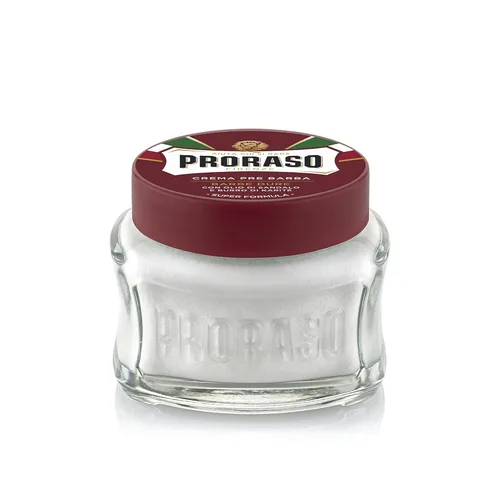 Miniatura 2 de Proraso Crema acondicionadora preafeitada para hombres, hidratante y nutritiva para barbas gruesas con aceite de sándalo, 3.6 onzas