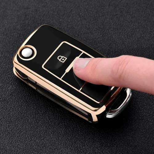 Miniatura 2 de ELOHEI Funda para llavero VW, TPU suave premium de 361 grados, protección completa para VW Volkswagen Jetta Beetle Tiguan Passat Golf MK6 Polo 3