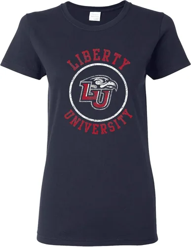 Miniatura 13 de NCAA - Camiseta para mujer, diseño de círculo envejecido, color del equipo, universidad
