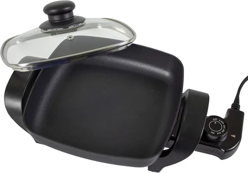 Miniatura 3 de NESCO ES-08 - Sartén eléctrica, color negro, 8 pulgadas, 800 vatios