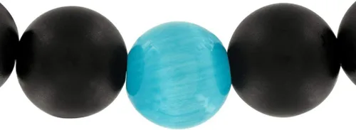 Miniatura 4 de Pulsera de piedra de ojo de gato y ónix en caja de regalo fuerte elástico sanación hombres mujeres piedras preciosas de cristal natural curativo