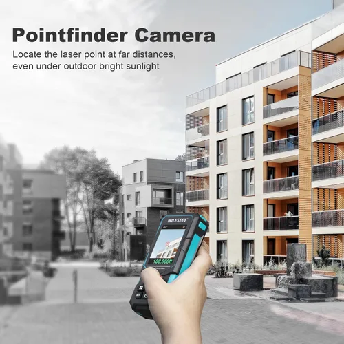Miniatura 2 de Laser Measure, MiLESEEY Laser Distance Meter, Rechargeable Multifunctional Laser Measurement Tool with Pointfinder Camera,P2P Technology, Perfect