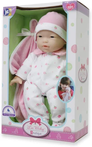 Miniatura 8 de Muñeco JC Toys, La Baby, 11 pulgadas, cuerpo blanco lavable, muñeca para niños de 18 meses en adelante, Asiatico Rosa Asiático