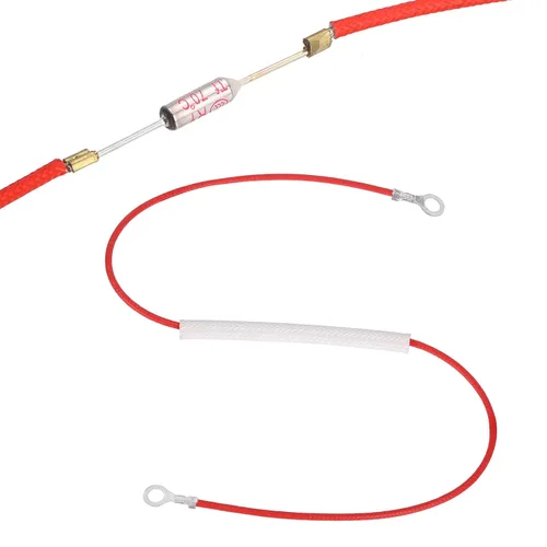 MECCANIXITY Fusible universal de temperatura para olla de arrocera, 158.0 °F 10 A 250 V Fusible térmico de metal con ambos terminales de anillo de
