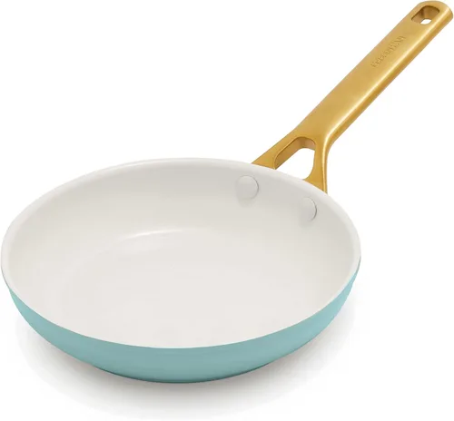 Miniatura 10 de GreenPan Sartén antiadherente Reserve Pro de 8 pulgadas, cerámica certificada NSF, sartén anodizada dura sin PFAS, asas de acero inoxidable, apto