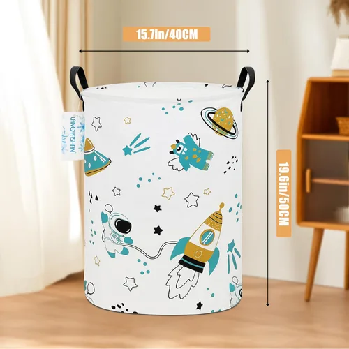 Miniatura 2 de Contenedor de almacenamiento, cesta organizadora plegable de tela de lona para ropa sucia, contenedores de juguetes, cestas de regalo, dormitorio
