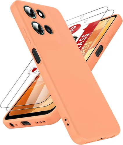 Miniatura 26 de LeYi Funda para Motorola Moto G Play 4G 2024: Funda para Moto G Play 4G 2024 con funda delgada y antiarañazos, silicona líquida a prueba de golpes