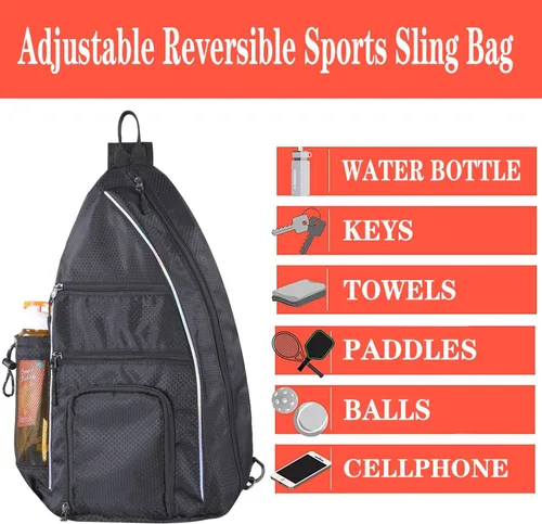 Miniatura 4 de Bolsa de pickleball – Bolsas de pickleball para mujeres y hombres – Mochila de pickleball – Estuche de viaje de pickleball para raqueta de tenis